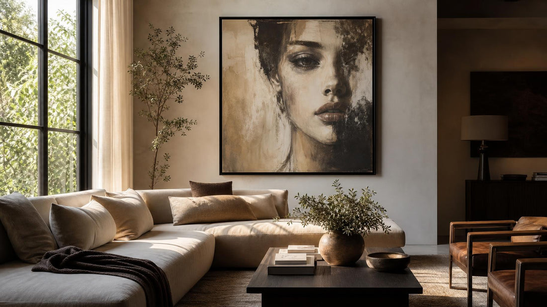 What a face on the wall does to a room