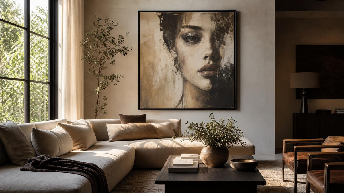 What a face on the wall does to a room