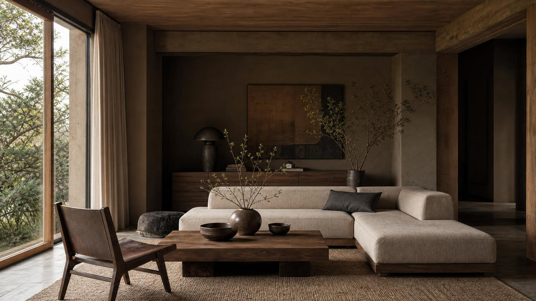 The color system behind moody Japandi interiors