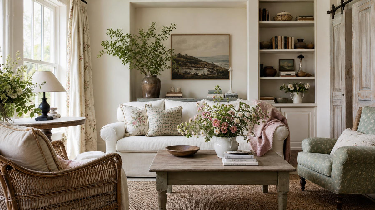 What cottage boutique interior style actually means for color