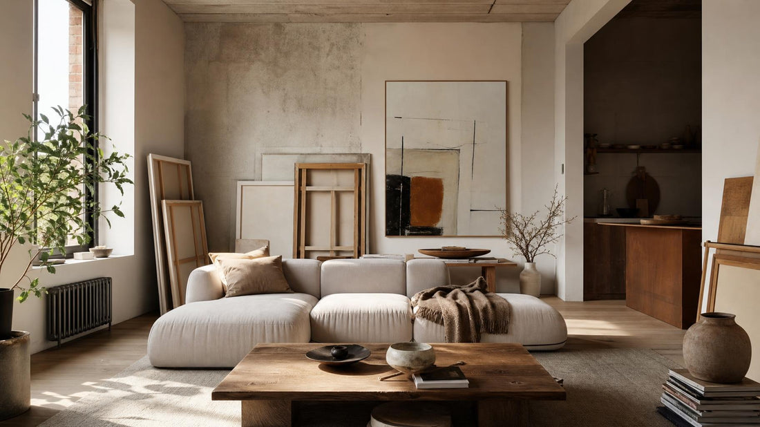 Choosing canvas art interior design before the room is done