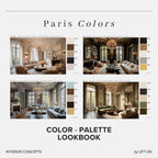 Paris Interior Lookbook · 16 Color Palettes · Hex Codes · Digital PDF