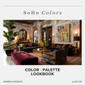 SoHo Interior Lookbook · 16 Color Palettes · Hex Codes · Digital PDF