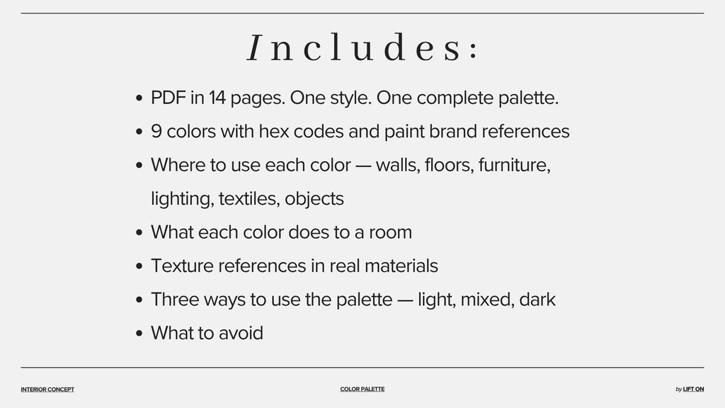 Bali Colors — Interior Color Palette