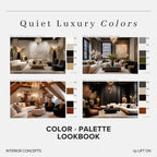 Quiet Luxury Interior Lookbook · 16 Color Palettes · Hex Codes · Digital PDF