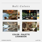 Bali Interior Lookbook · 16 Color Palettes · Hex Codes · Digital PDF