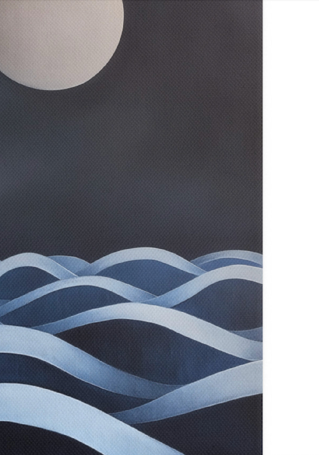 Moon | canvas print | 24×48" (61×122 cm)
